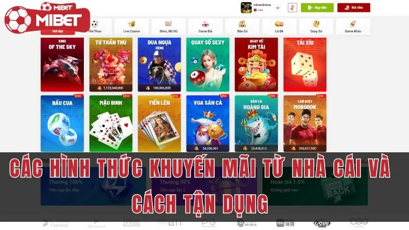 Tổng hợp các sản phẩm hấp dẫn tại sảnh game bài mibet